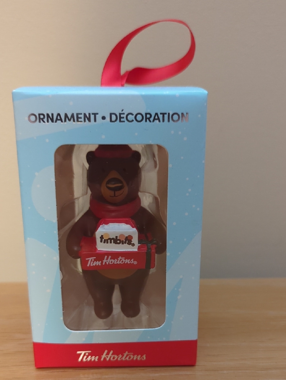 Tim Hortons  Bear Holiday Ornament 2025 brand new